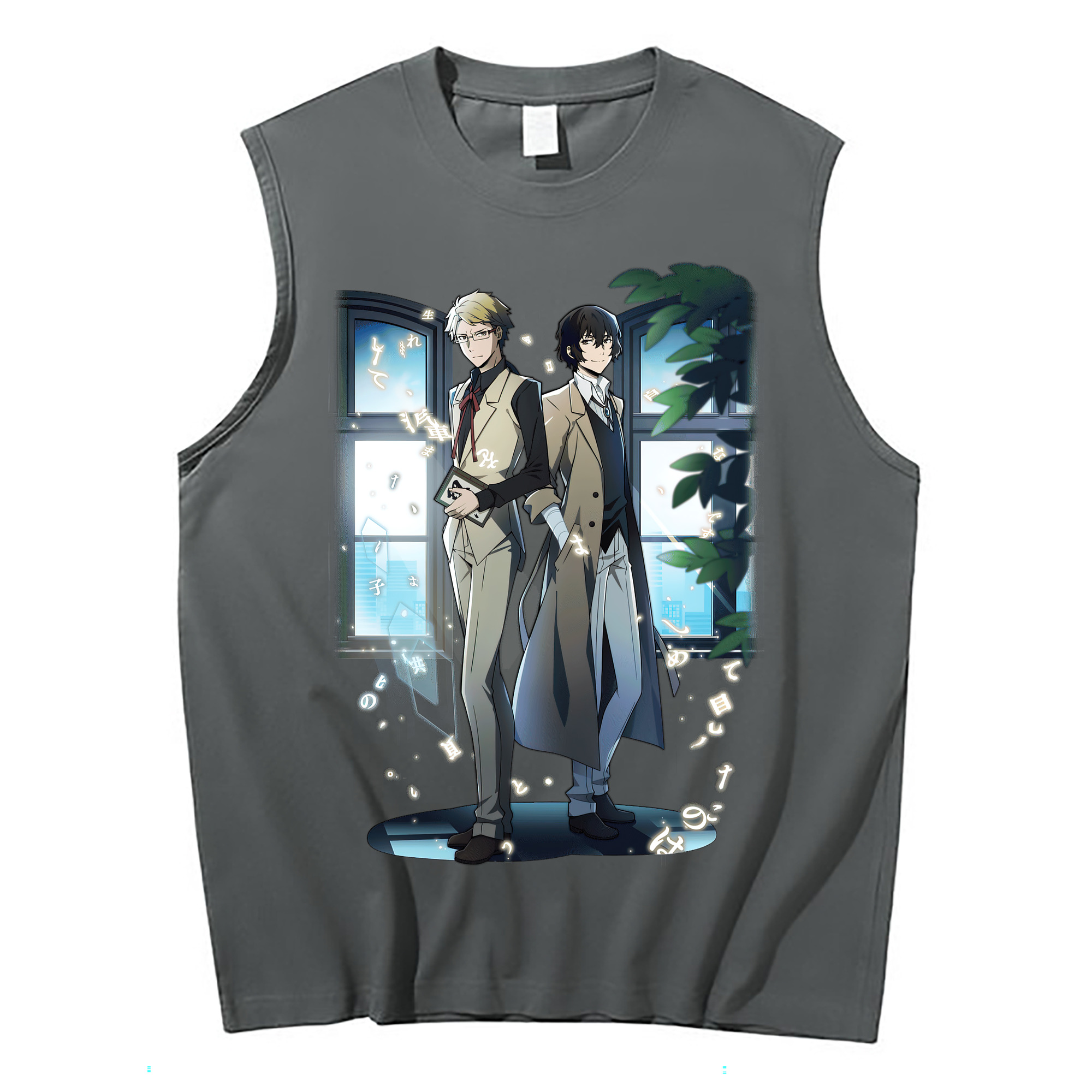 （画像用） 文豪ストレイドッグス Bungo Stray Dogs コットン100％タンクトップ（フロントプリント）